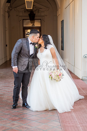 Liliana and Isaac wedding celebration at Noor Restaurant Event Center in Pasadena Ca, Pasadena City hall, photographer Gustavo Villarreal 323-633-8283