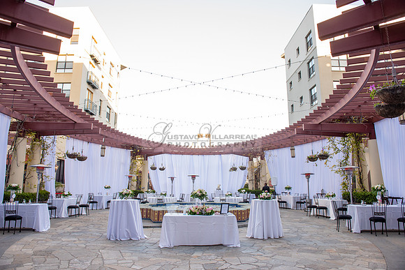 Liliana and Isaac wedding celebration at Noor Restaurant Event Center in Pasadena Ca, Pasadena City hall, photographer Gustavo Villarreal 323-633-8283