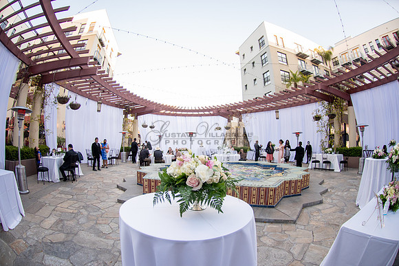 Liliana and Isaac wedding celebration at Noor Restaurant Event Center in Pasadena Ca, Pasadena City hall, photographer Gustavo Villarreal 323-633-8283