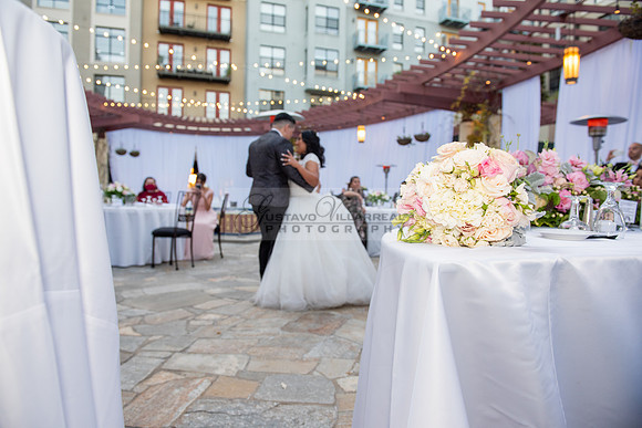 Liliana and Isaac wedding celebration at Noor Restaurant Event Center in Pasadena Ca, Pasadena City hall, photographer Gustavo Villarreal 323-633-8283