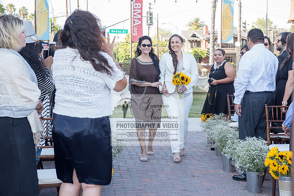JENNIFER AND CYNTHIA glbt wedding photography and video at Long Beach Museum of Art in Long Beach Ca, www.gustavovillarreal.com, 323-633-8283