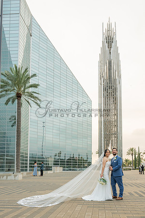 Bryan and Diana wedding ceremony at The Christ Cathedral in Garden Grove Ca, reception at The White House Event Center Anaheim Ca, Gustavo Villarreal photography, videography, 323-633-8283, www.gvphot