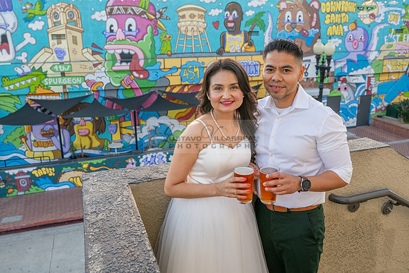 Margarita and Quintiliano engagement, weddings, quinceaneras, photos at La 4th st in Santa ana Ca. Gustavo Villarreal Photography, videographer, 323-633-8283