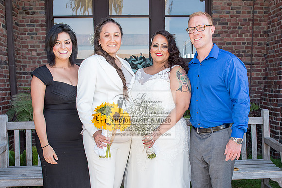 JENNIFER AND CYNTHIA glbt wedding photography and video at Long Beach Museum of Art in Long Beach Ca, www.gustavovillarreal.com, 323-633-8283