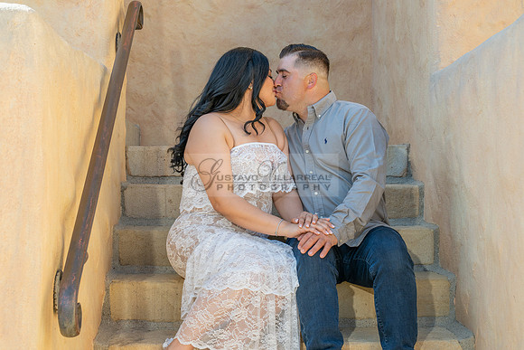 Jessica and Cory engagement photo session at Our Lady of Mount C