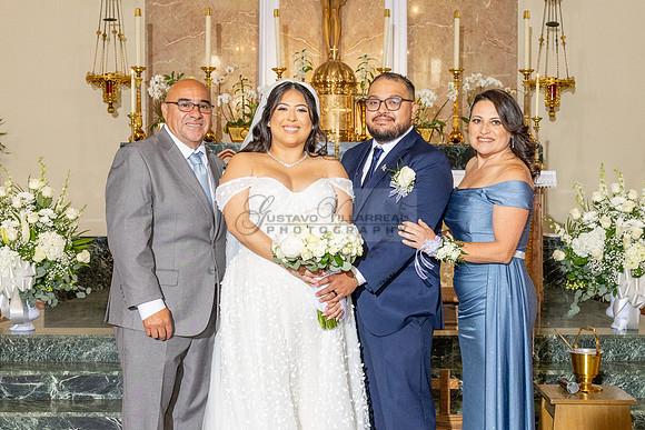 Thalial and Francisco wedding reception at La Mirada Golf course in