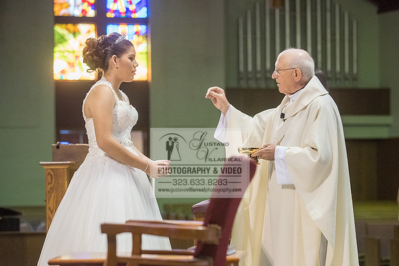 Andrea Lissette quinceaneras, sweet sixteens, weddings, family portraits, anniversaries, photography and video at Miraculos medal catholic church in Montebello,  receptions at Quiet Cannon Montebello,