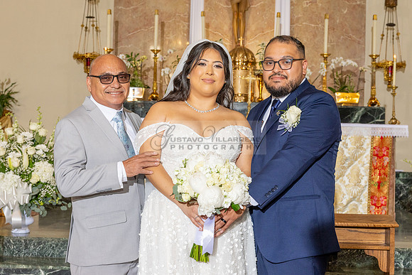 Thalial and Francisco wedding reception at La Mirada Golf course in