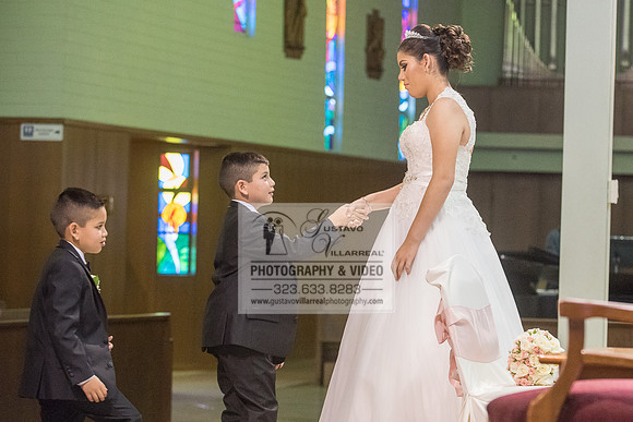 Andrea Lissette quinceaneras, sweet sixteens, weddings, family portraits, anniversaries, photography and video at Miraculos medal catholic church in Montebello,  receptions at Quiet Cannon Montebello,