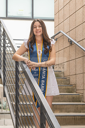 Lauren Berry graduation photos, portraits at UCSB Santa Barbara Ca. Gustavo Villarreal Photography, 323-633-8283