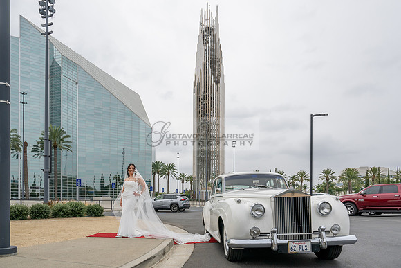 Bryan and Diana wedding ceremony at The Christ Cathedral in Garden Grove Ca, reception at The White House Event Center Anaheim Ca, Gustavo Villarreal photography, videography, 323-633-8283, www.gvphot
