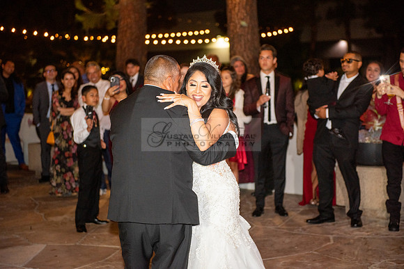 Alejandro and Monique wedding celebration, reception at Turnip Rose Promenade and Gardens banquet hall in Costa Mesa Ca. photography and videography by Gustavo Villarreal 323-633-8283