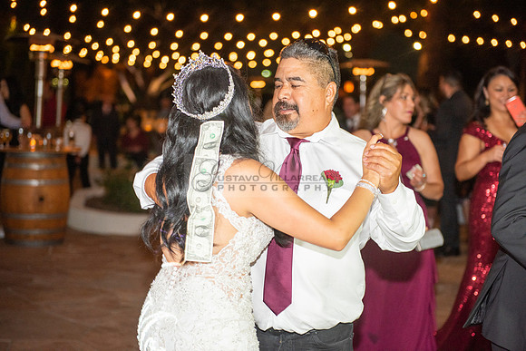 Alejandro and Monique wedding celebration, reception at Turnip Rose Promenade and Gardens banquet hall in Costa Mesa Ca. photography and videography by Gustavo Villarreal 323-633-8283
