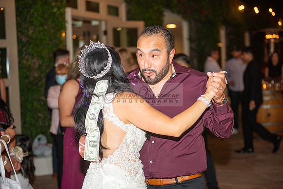 Alejandro and Monique wedding celebration, reception at Turnip Rose Promenade and Gardens banquet hall in Costa Mesa Ca. photography and videography by Gustavo Villarreal 323-633-8283
