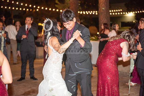 Alejandro and Monique wedding celebration, reception at Turnip Rose Promenade and Gardens banquet hall in Costa Mesa Ca. photography and videography by Gustavo Villarreal 323-633-8283