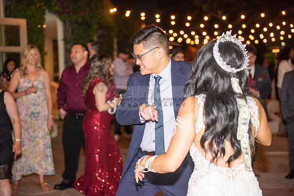 Alejandro and Monique wedding celebration, reception at Turnip Rose Promenade and Gardens banquet hall in Costa Mesa Ca. photography and videography by Gustavo Villarreal 323-633-8283