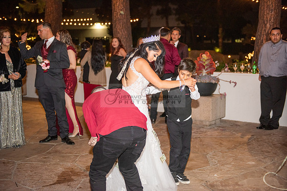 Alejandro and Monique wedding celebration, reception at Turnip Rose Promenade and Gardens banquet hall in Costa Mesa Ca. photography and videography by Gustavo Villarreal 323-633-8283