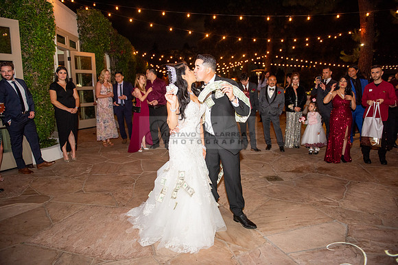 Alejandro and Monique wedding celebration, reception at Turnip Rose Promenade and Gardens banquet hall in Costa Mesa Ca. photography and videography by Gustavo Villarreal 323-633-8283