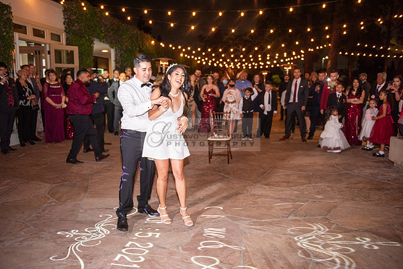 Alejandro and Monique wedding celebration, reception at Turnip Rose Promenade and Gardens banquet hall in Costa Mesa Ca. photography and videography by Gustavo Villarreal 323-633-8283