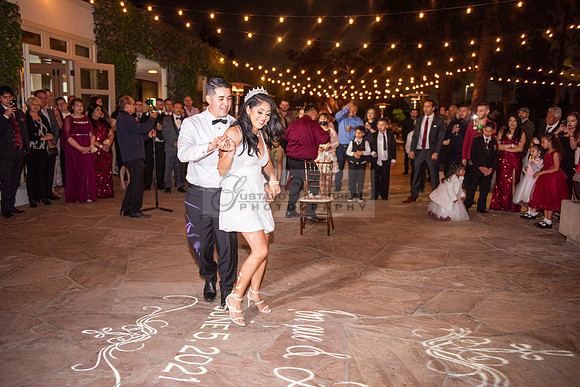 Alejandro and Monique wedding celebration, reception at Turnip Rose Promenade and Gardens banquet hall in Costa Mesa Ca. photography and videography by Gustavo Villarreal 323-633-8283