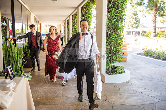 Alejandro and Monique wedding celebration, reception at Turnip Rose Promenade and Gardens banquet hall in Costa Mesa Ca. photography and videography by Gustavo Villarreal 323-633-8283
