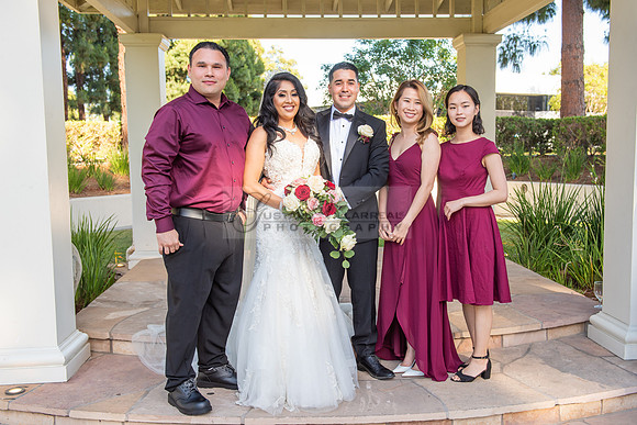 Alejandro and Monique wedding celebration, reception at Turnip Rose Promenade and Gardens banquet hall in Costa Mesa Ca. photography and videography by Gustavo Villarreal 323-633-8283