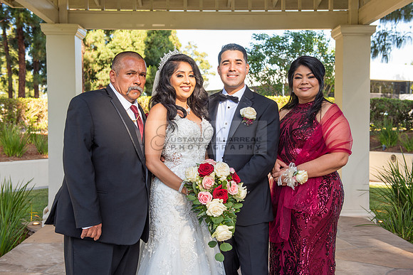 Alejandro and Monique wedding celebration, reception at Turnip Rose Promenade and Gardens banquet hall in Costa Mesa Ca. photography and videography by Gustavo Villarreal 323-633-8283