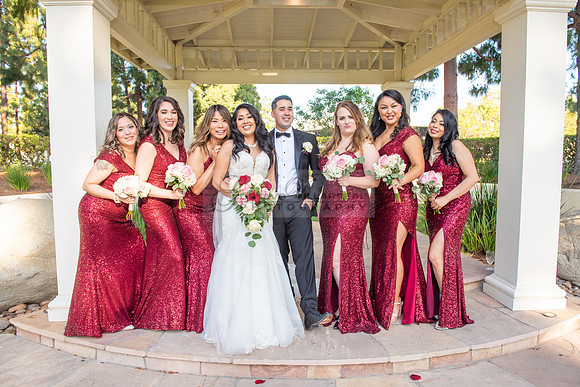 Alejandro and Monique wedding celebration, reception at Turnip Rose Promenade and Gardens banquet hall in Costa Mesa Ca. photography and videography by Gustavo Villarreal 323-633-8283