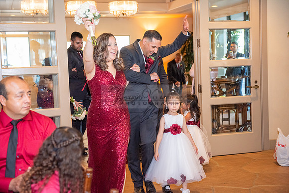 Alejandro and Monique wedding celebration, reception at Turnip Rose Promenade and Gardens banquet hall in Costa Mesa Ca. photography and videography by Gustavo Villarreal 323-633-8283