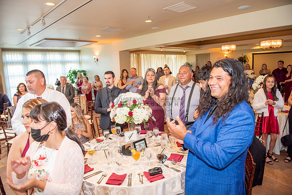 Alejandro and Monique wedding celebration, reception at Turnip Rose Promenade and Gardens banquet hall in Costa Mesa Ca. photography and videography by Gustavo Villarreal 323-633-8283