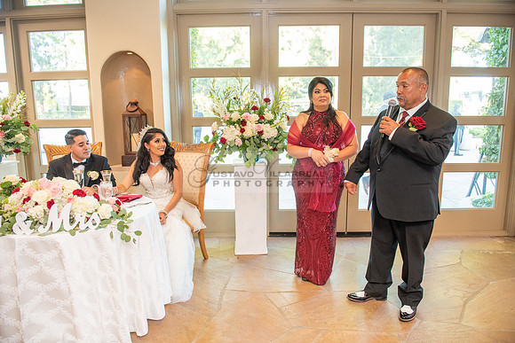 Alejandro and Monique wedding celebration, reception at Turnip Rose Promenade and Gardens banquet hall in Costa Mesa Ca. photography and videography by Gustavo Villarreal 323-633-8283