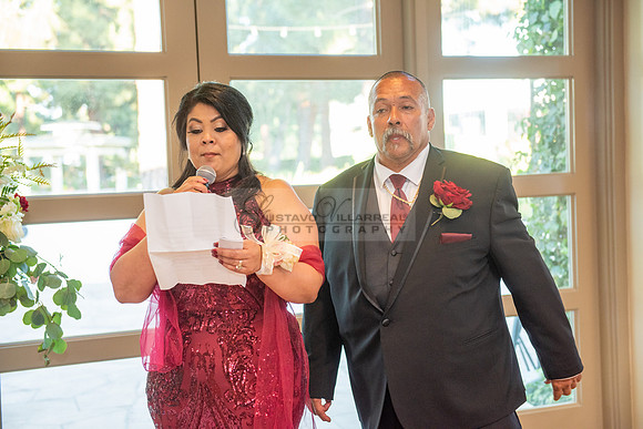 Alejandro and Monique wedding celebration, reception at Turnip Rose Promenade and Gardens banquet hall in Costa Mesa Ca. photography and videography by Gustavo Villarreal 323-633-8283