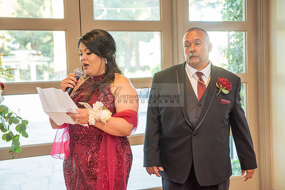 Alejandro and Monique wedding celebration, reception at Turnip Rose Promenade and Gardens banquet hall in Costa Mesa Ca. photography and videography by Gustavo Villarreal 323-633-8283