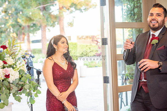 Alejandro and Monique wedding celebration, reception at Turnip Rose Promenade and Gardens banquet hall in Costa Mesa Ca. photography and videography by Gustavo Villarreal 323-633-8283