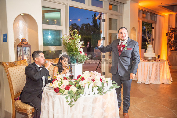 Alejandro and Monique wedding celebration, reception at Turnip Rose Promenade and Gardens banquet hall in Costa Mesa Ca. photography and videography by Gustavo Villarreal 323-633-8283