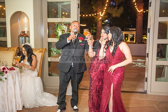 Alejandro and Monique wedding celebration, reception at Turnip Rose Promenade and Gardens banquet hall in Costa Mesa Ca. photography and videography by Gustavo Villarreal 323-633-8283