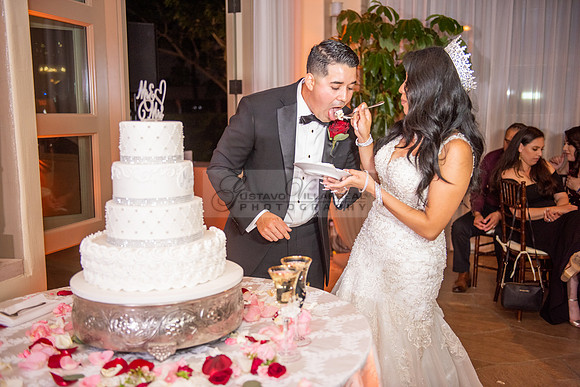 Alejandro and Monique wedding celebration, reception at Turnip Rose Promenade and Gardens banquet hall in Costa Mesa Ca. photography and videography by Gustavo Villarreal 323-633-8283