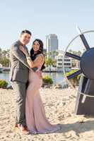 Alejandro and Monique engagement photos at Long beach Harbor Lighthouse, 323-633-8283, www.gustavovillarreal.com