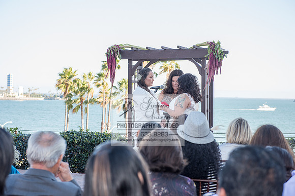 JENNIFER AND CYNTHIA glbt wedding photography and video at Long Beach Museum of Art in Long Beach Ca, www.gustavovillarreal.com, 323-633-8283
