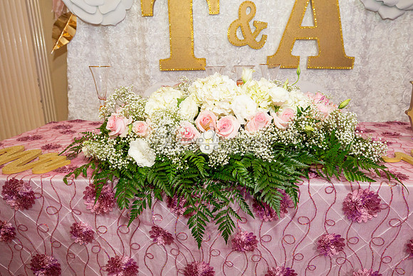 Alma and Anthony wedding reception, celebration at Fiesta hall b