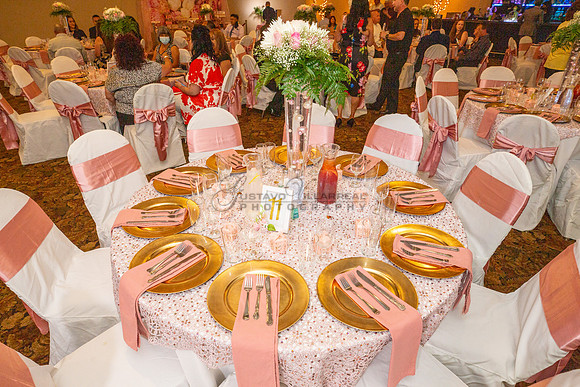 Alma and Anthony wedding reception, celebration at Fiesta hall b