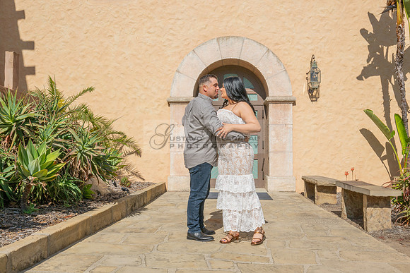 Jessica and Cory engagement photo session at Our Lady of Mount C
