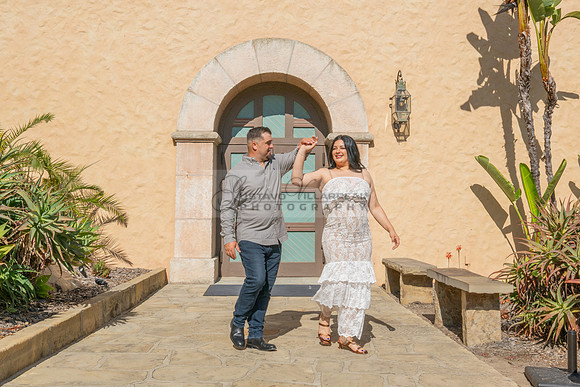 Jessica and Cory engagement photo session at Our Lady of Mount C