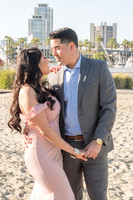 Alejandro and Monique engagement photos at Long beach Harbor Lighthouse, 323-633-8283, www.gustavovillarreal.com