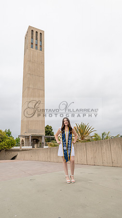 Lauren Berry graduation photos, portraits at UCSB Santa Barbara Ca. Gustavo Villarreal Photography, 323-633-8283