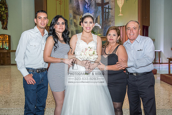 Andrea Lissette quinceaneras, sweet sixteens, weddings, family portraits, anniversaries, photography and video at Miraculos medal catholic church in Montebello,  receptions at Quiet Cannon Montebello,