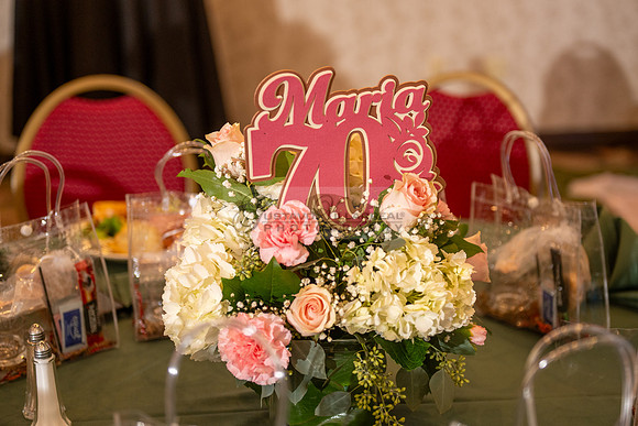 Maria Delgado 70th birthday party at DoubleTree hotel in Whittier Ca