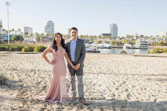 Alejandro and Monique engagement photos at Long beach Harbor Lighthouse, 323-633-8283, www.gustavovillarreal.com