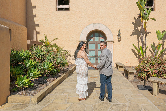 Jessica and Cory engagement photo session at Our Lady of Mount C