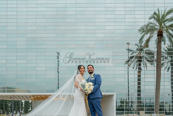 Bryan and Diana wedding ceremony at The Christ Cathedral in Garden Grove Ca, reception at The White House Event Center Anaheim Ca, Gustavo Villarreal photography, videography, 323-633-8283, www.gvphot